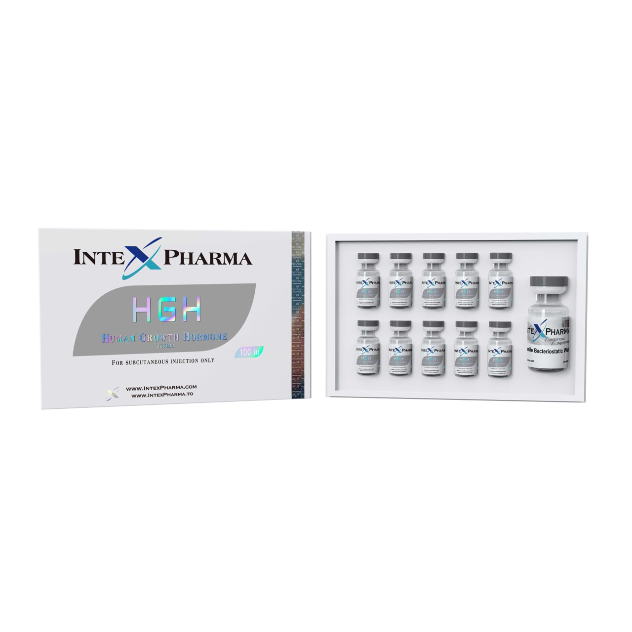 Intex Pharma (Human Growth Hormone) HGH 100IU 10 x 10ius vials