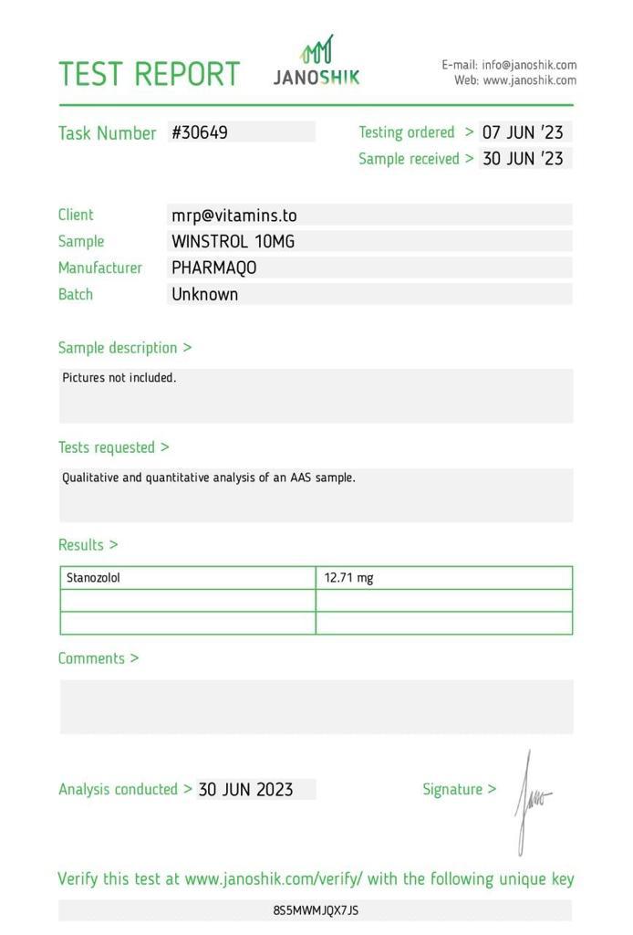Winstrol-10.jpeg Pharmaqo Labs Winstrol 10 100 tabs x 10mg - Winstrol product UK